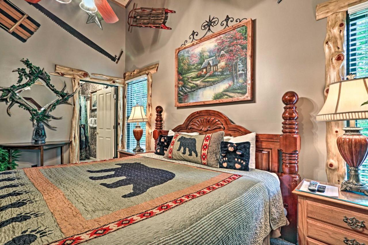 Eclectic Cabin With Hot Tub 1 Mi To Ober Gatlinburg Extérieur photo
